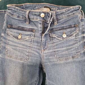 American Eagle Outfitters High Rise Light Blue Jeans